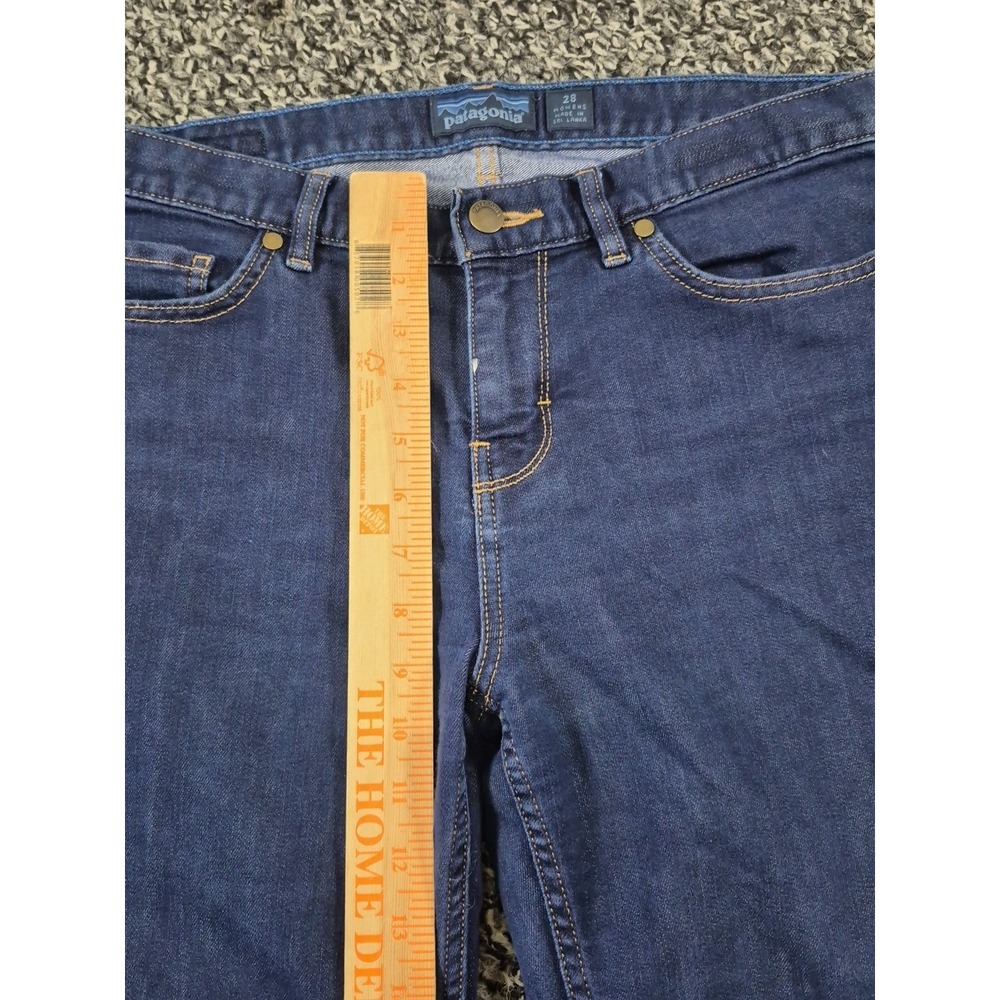 Patagonia Blue Denim Cropped Straight Leg Jeans size 28 - Picture 4 of 9